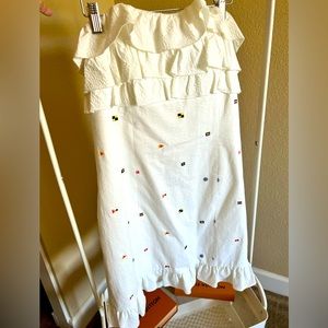 NWT Lilly Pulitzer Franco dress in classic white regatta embroidery.